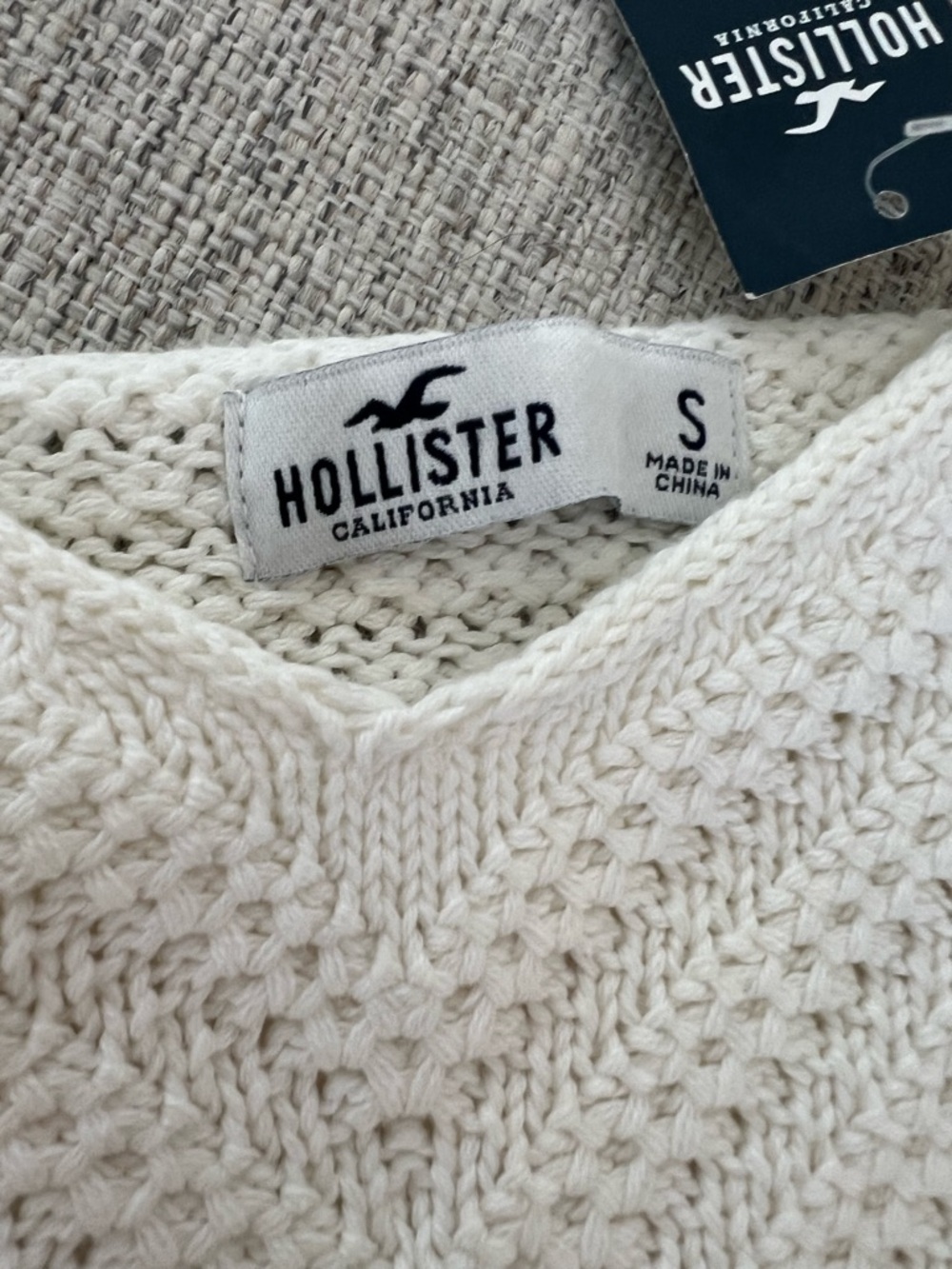 Hollister Boho Crochet Knit Crop Top - Picture 3 of 8